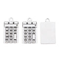 Antique Silver Zinc Alloy Calculator Charm Pendant for DIY Necklace Bracelet Jewelry Making view 2