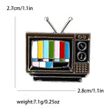 Enamel Alloy Mosaic TV Brooch For Creative Apparel Decoration view 4