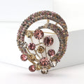 Alloy Rhinestone Hot Air Balloon Brooch For Elegant Clothing Decoration view 2