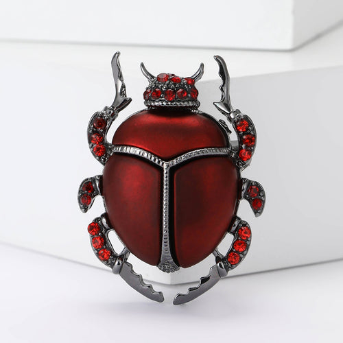Alloy Enamel Beetle Brooch Pin For Men's Suits And Coats