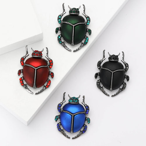 Alloy Enamel Beetle Brooch Pin For Men's Suits And Coats