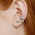 European Vintage Cute Bear Ear Clips And Creative Animal Cat Earrings Fashion Jewelry view 3