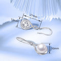 Light Luxury Faux Pearl Cross Design Ear Hook Earrings For Bridal Fashion Jewelry view 4