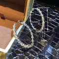 Vintage Teardrop Large Hoop Earrings For Women, European American Luxury Statement Ear Jewelry view 4