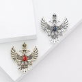 Fashion Alloy Rhinestone Russian Style Lapel Pin For Men's Apparel Brooch view 1