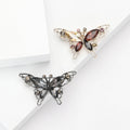 Alloy Rhinestone Hollow Butterfly Brooch Pin For Elegant Lapel Decoration view 1