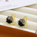 Elegant Gradient Crystal Butterfly Tassel Drop With Rhinestone Inlay And Pearl Accent Earrings view 3
