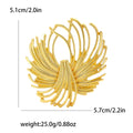 Alloy Fireworks Shape Brooch For Women's Fashion Clothing Decoration view 4