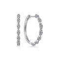 Vintage Marquise Eye Hoop Earrings For Women European American Korean Large Circle Daily Jewelry view 5