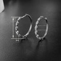 Vintage Marquise Eye Hoop Earrings For Women European American Korean Large Circle Daily Jewelry view 4