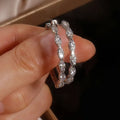 Vintage Marquise Eye Hoop Earrings For Women European American Korean Large Circle Daily Jewelry view 2