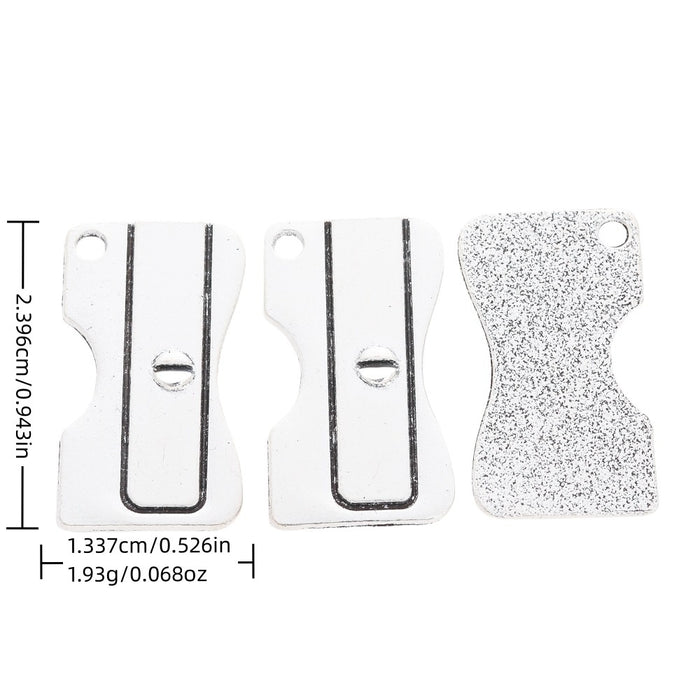 Antique Silver Zinc Alloy Razor Blade Charm Pendant No.568202 for DIY Necklace Bracelet Jewelry Making