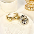 Fashion Smooth Large Water Drop Metal Earrings For Women Minimalist Hot Selling Jewelry view 3