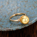 Fashion Faux Pearl Ring Vintage Style Elegant Statement Finger Ring For Women Jewelry view 3