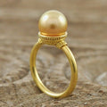 Fashion Faux Pearl Ring Vintage Style Elegant Statement Finger Ring For Women Jewelry view 1