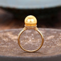 Fashion Faux Pearl Ring Vintage Style Elegant Statement Finger Ring For Women Jewelry view 2