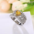 Vintage Hollow Heart Ring For Women Fashion Versatile Design Index Finger Heart Shape Jewelry view 2
