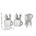 Zinc Alloy Pen Holder Charm Pendant for DIY Necklace Bracelet Jewelry Making view 1