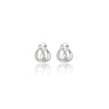 Elegant Minimalist Cross X Wrap Alloy Hoop Ear Cuffs, Light Luxury Gold Silver Plated Huggie Earrings view 5