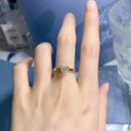 Heart Shape Bezel Ring For Women, European American Trendy Niche Fashion Finger Jewelry view 5