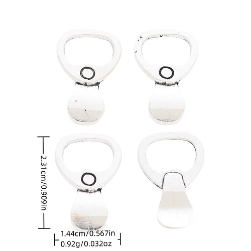 DIY Vintage Zinc Alloy Soda Can Pull Tab Ring Pendant Charms For Jewelry
