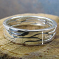 Vintage Cool Style Metal Ring With Bold Textured Design Minimalist Statement Finger Jewelry view 4