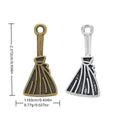 Zinc Alloy Broom Charm Pendant for DIY Necklace Bracelet Jewelry Making view 1