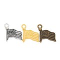 Zinc Alloy Flag Charm Pendant for DIY Necklace Bracelet Jewelry Making view 5