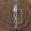 Three Lives Braided Metal Ring Minimal Cool Style Hip Hop Fashion Finger Jewelry view 4
