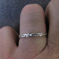 Three Lives Braided Metal Ring Minimal Cool Style Hip Hop Fashion Finger Jewelry view 2