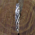 Three Lives Braided Metal Ring Minimal Cool Style Hip Hop Fashion Finger Jewelry view 3