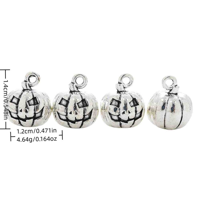 Antique Silver Zinc Alloy Pumpkin Charm Pendant for DIY Necklace Bracelet Jewelry Making