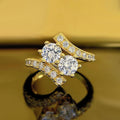 European Style Geometric Swing Arm Ring Fashion Elegant Daily Finger Ring For Women view 6