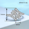 European Style Geometric Swing Arm Ring Fashion Elegant Daily Finger Ring For Women view 4