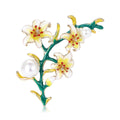 Alloy Enamel Lily Bouquet Brooch For Elegant Womens Apparel Decoration view 5