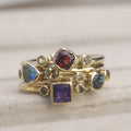 New Geometric Ring For Women, European American Multicolor Statement Jewelry view 3