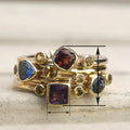 New Geometric Ring For Women, European American Multicolor Statement Jewelry view 4