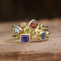 New Geometric Ring For Women, European American Multicolor Statement Jewelry view 2
