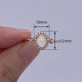 Simple Oval Cabochon Ring, French Vintage Palace Style Elegant Queen Look Versatile Ring For Women view 4