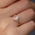 Simple Oval Cabochon Ring, French Vintage Palace Style Elegant Queen Look Versatile Ring For Women view 2