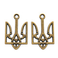 Zinc Alloy Trident Charm Pendant for DIY Necklace Bracelet Jewelry Making view 3