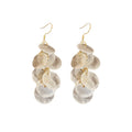 Alloy Scallop Sequin Tassel Drop Earrings For Women, Summer Resort Natural Geometric Style view 5