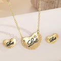 Elegant White Enamel Heart Love Letter Alloy Studs With Rhinestone Accent Women's Fashion Earrings view 4