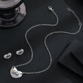 Elegant White Enamel Heart Love Letter Alloy Studs With Rhinestone Accent Women's Fashion Earrings view 3