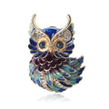 Alloy Enamel Owl Brooch Pin For Women's Suits And Cardigans view 5
