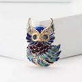 Alloy Enamel Owl Brooch Pin For Women's Suits And Cardigans view 2