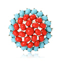Large Round Alloy Tibetan Style Brooch For Suits And Shawls view 5