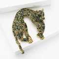 Alloy Rhinestone Leopard Brooch Vintage Men Clothing Lapel Pin view 3