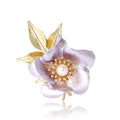 Elegant Alloy Enamel Rhinestone Daffodil Brooch Pin For Women's Apparel view 5