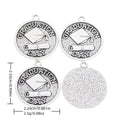 Antique Silver Zinc Alloy Graduation Medal Charm Pendant for DIY Necklace Bracelet Jewelry Making view 1